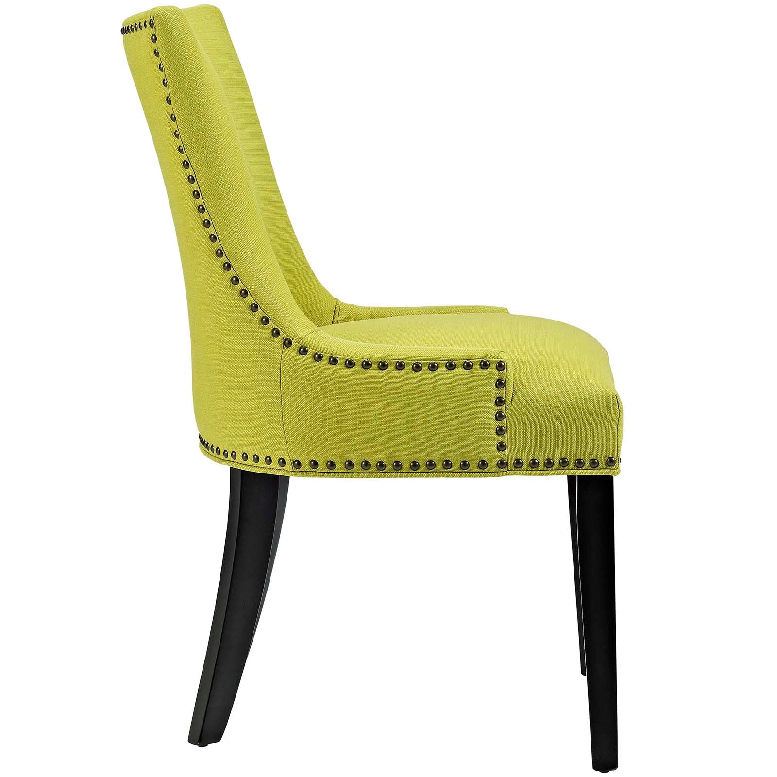 Marquis Elegant Two - Piece Set of Dining Side Chairs with Stylish Hourglass Design, Foam - Padded Seating Comfort and Decorative Nailhead Trim