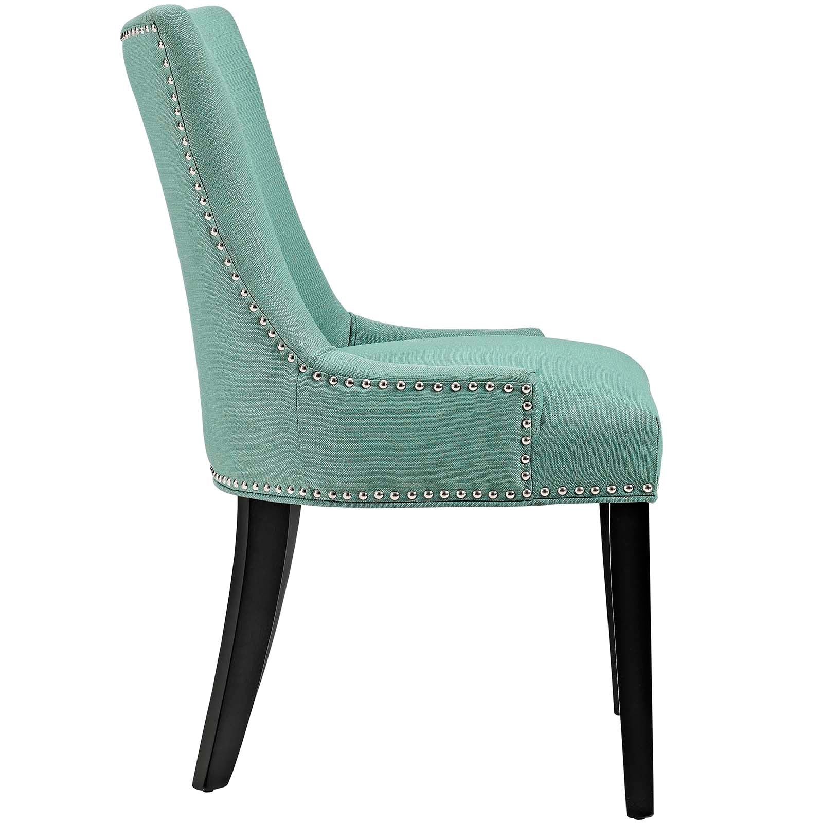 Marquis Elegant Two - Piece Set of Dining Side Chairs with Stylish Hourglass Design, Foam - Padded Seating Comfort and Decorative Nailhead Trim