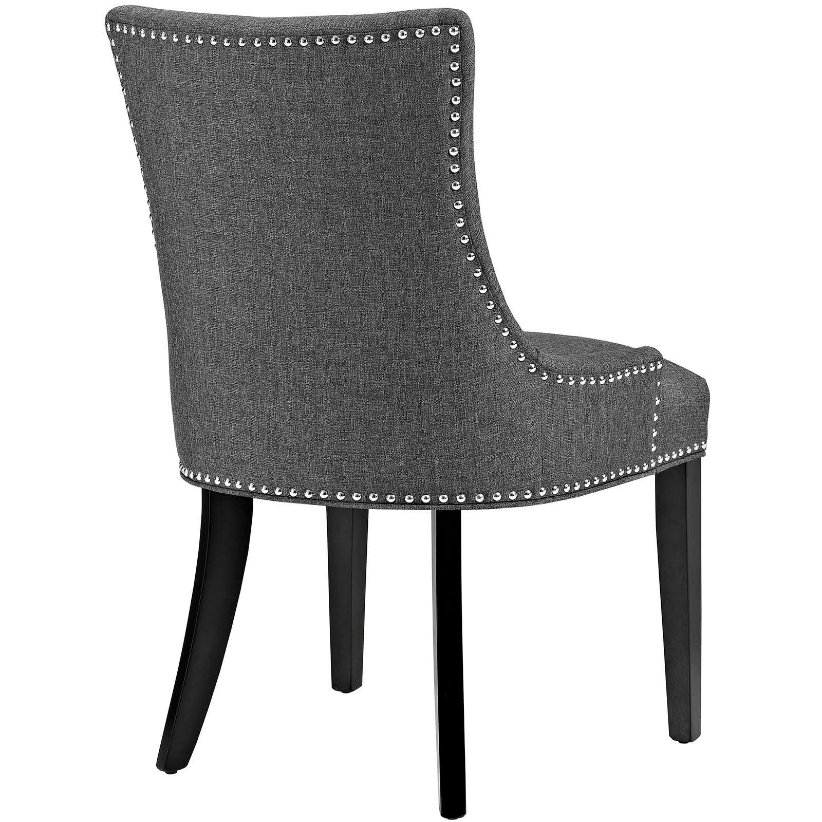 Marquis Elegant Two - Piece Set of Dining Side Chairs with Stylish Hourglass Design, Foam - Padded Seating Comfort and Decorative Nailhead Trim