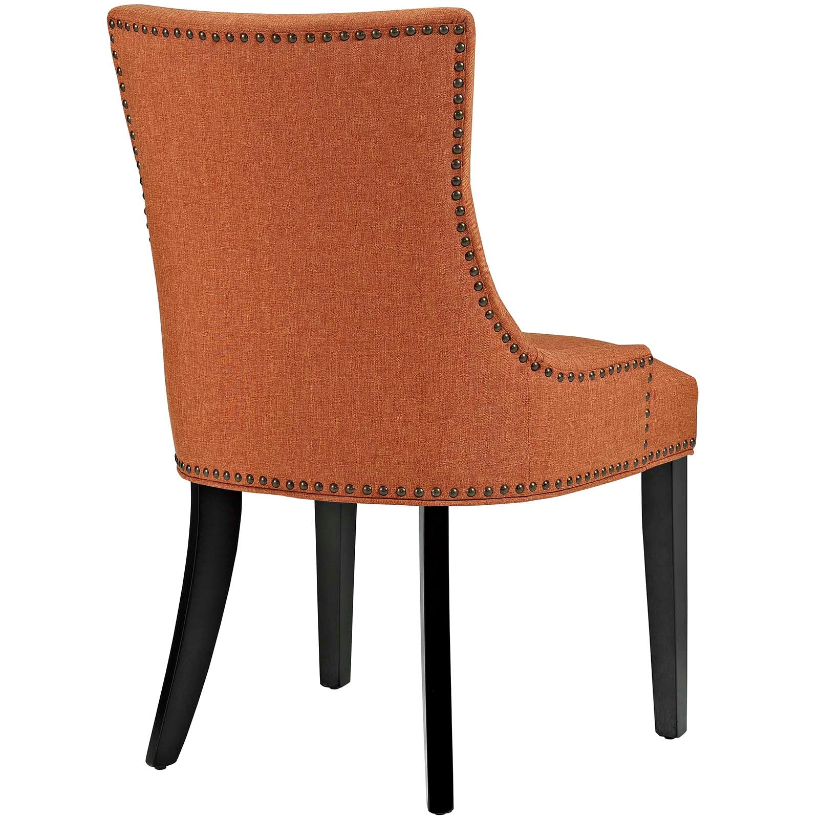 Marquis Elegant Two - Piece Set of Dining Side Chairs with Stylish Hourglass Design, Foam - Padded Seating Comfort and Decorative Nailhead Trim