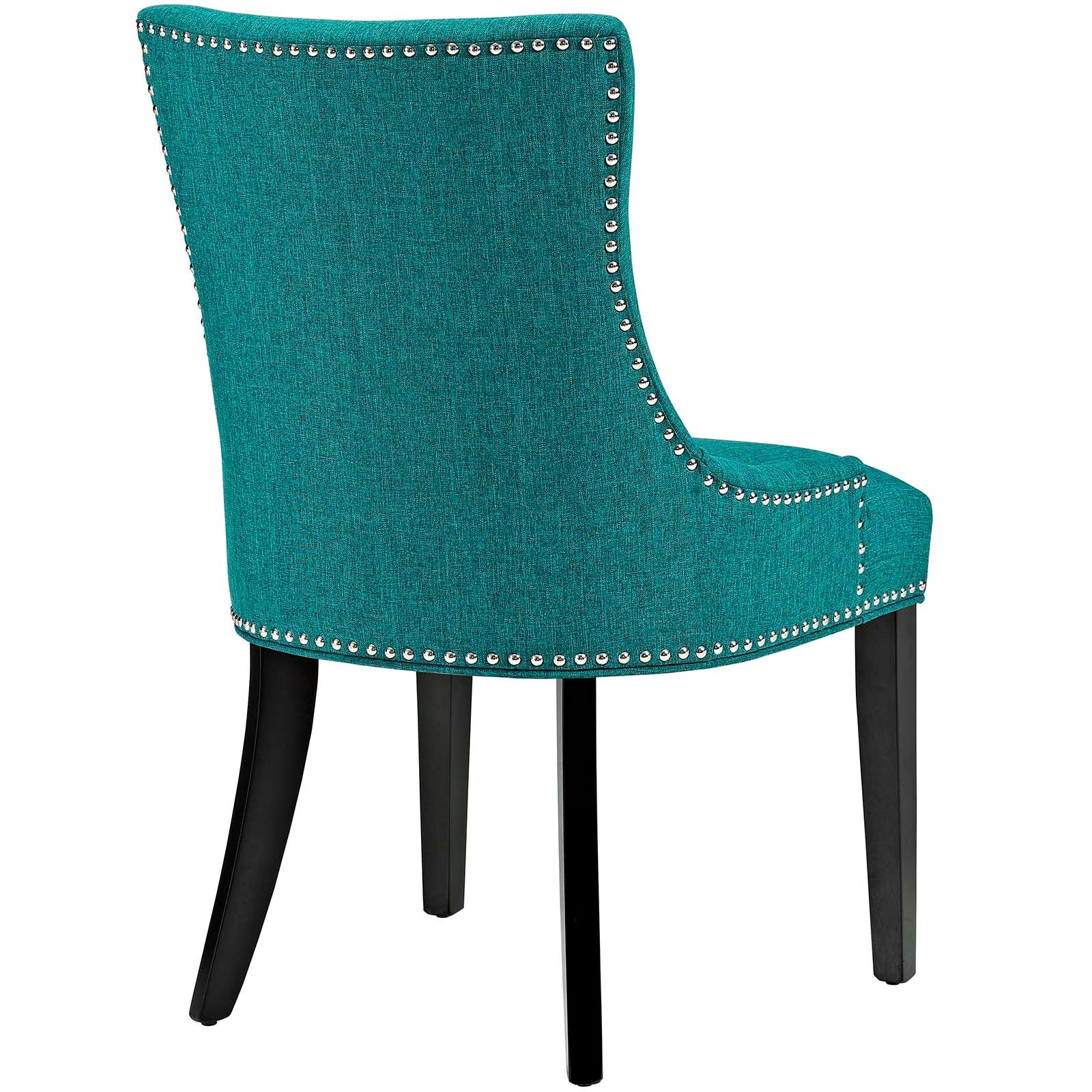Marquis Elegant Two - Piece Set of Dining Side Chairs with Stylish Hourglass Design, Foam - Padded Seating Comfort and Decorative Nailhead Trim