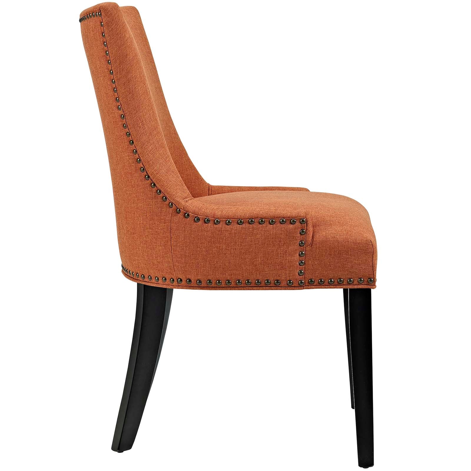 Marquis Elegant Two - Piece Set of Dining Side Chairs with Stylish Hourglass Design, Foam - Padded Seating Comfort and Decorative Nailhead Trim