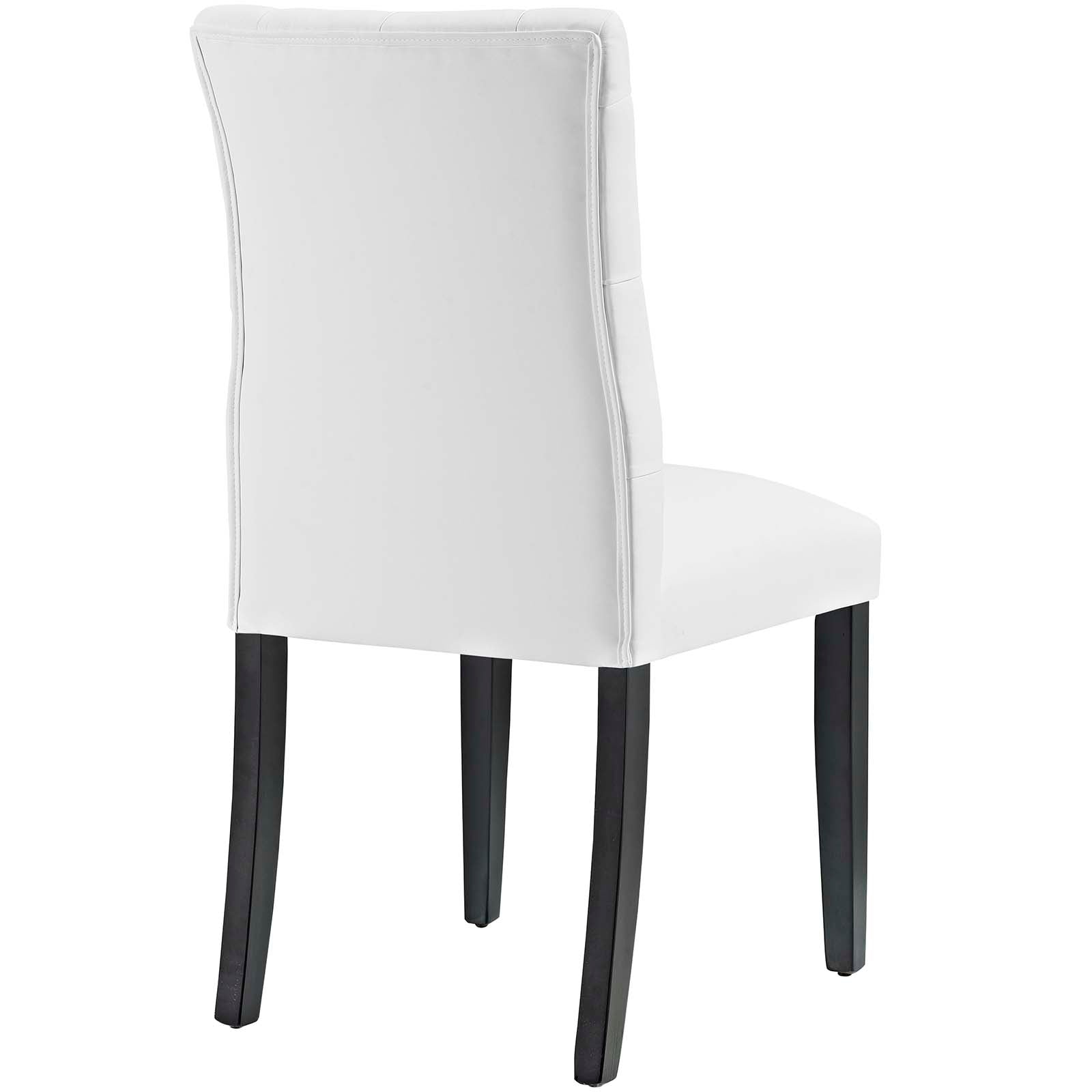 Set of 2 Duchess Dining Chairs - Stylish Curved Design, Tufted Back, and Foam Comfort