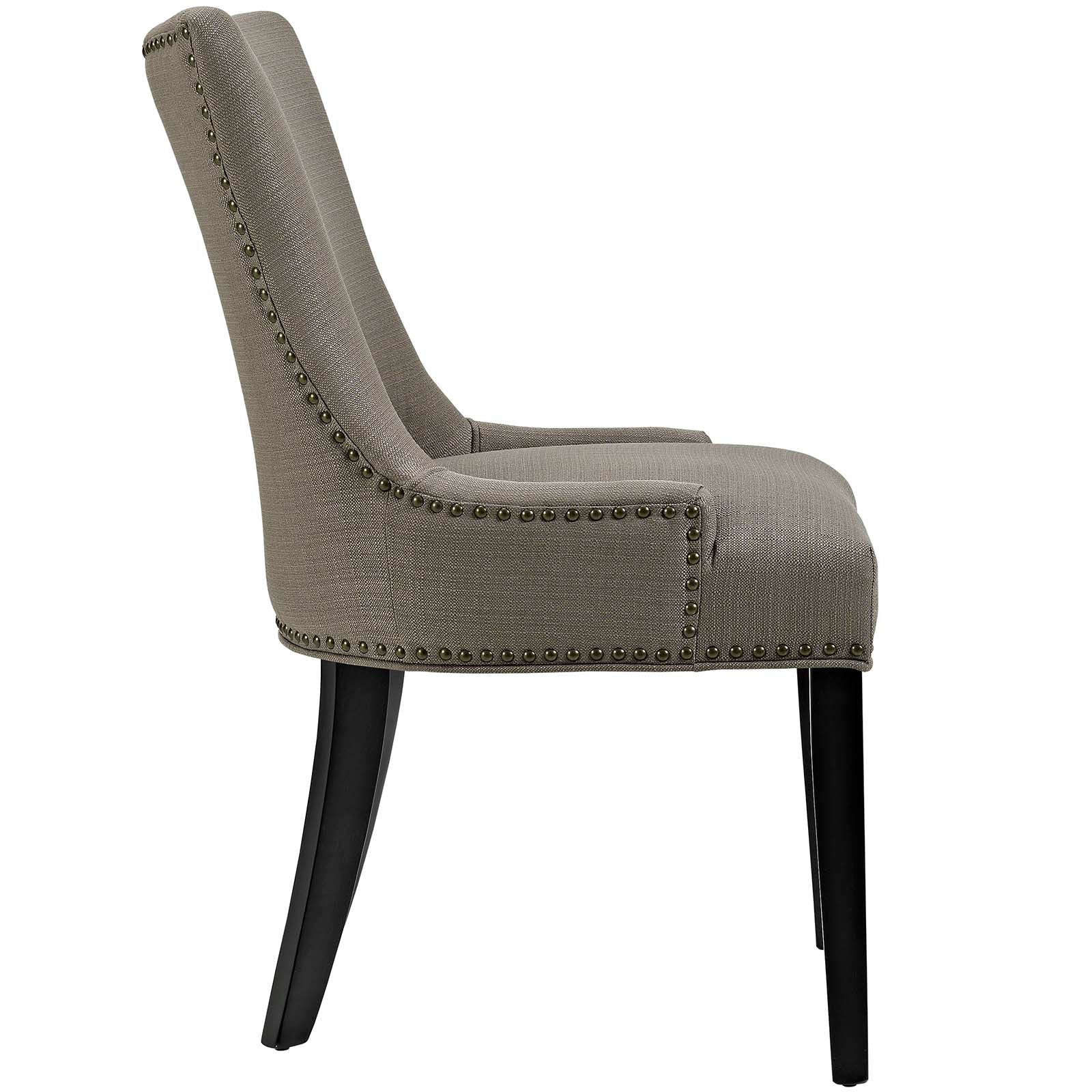 Marquis Elegant Two - Piece Set of Dining Side Chairs with Stylish Hourglass Design, Foam - Padded Seating Comfort and Decorative Nailhead Trim
