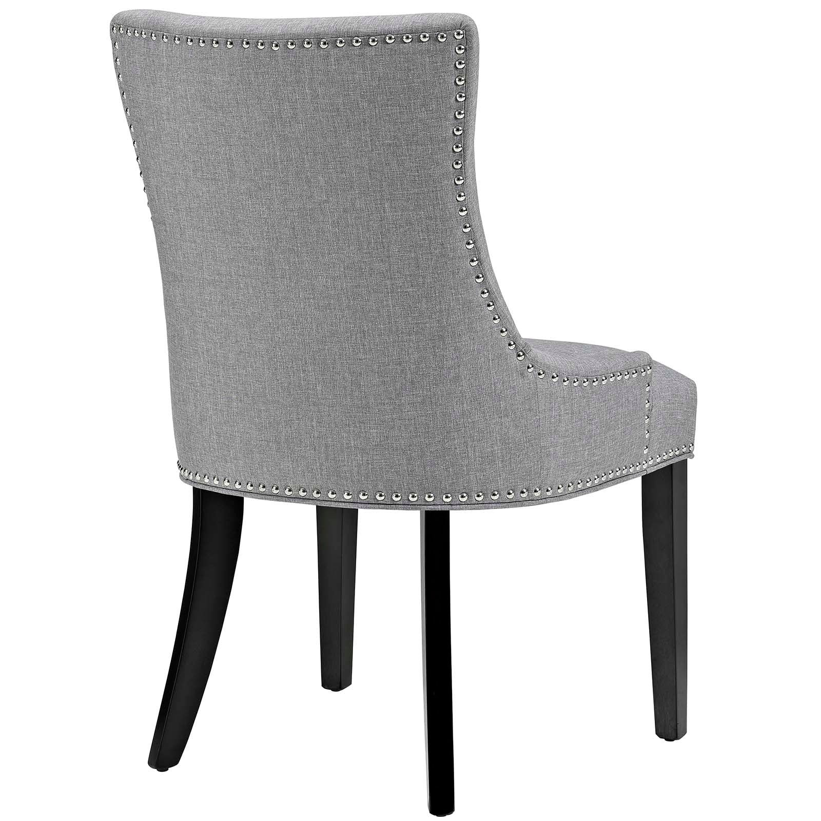 Marquis Elegant Two - Piece Set of Dining Side Chairs with Stylish Hourglass Design, Foam - Padded Seating Comfort and Decorative Nailhead Trim