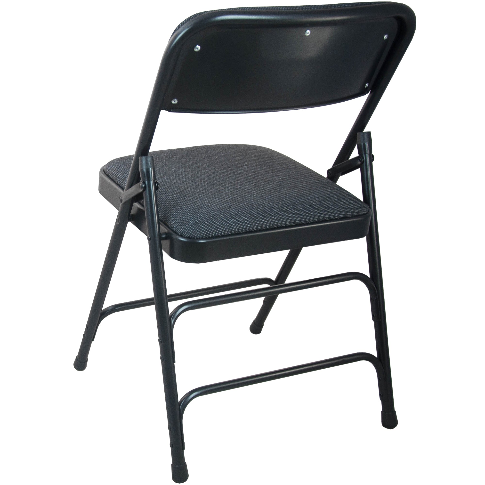 Commercial - Grade Premium Quality Padded Metal Folding Chair Featuring a Comfortable Fabric Seat for Various Venues