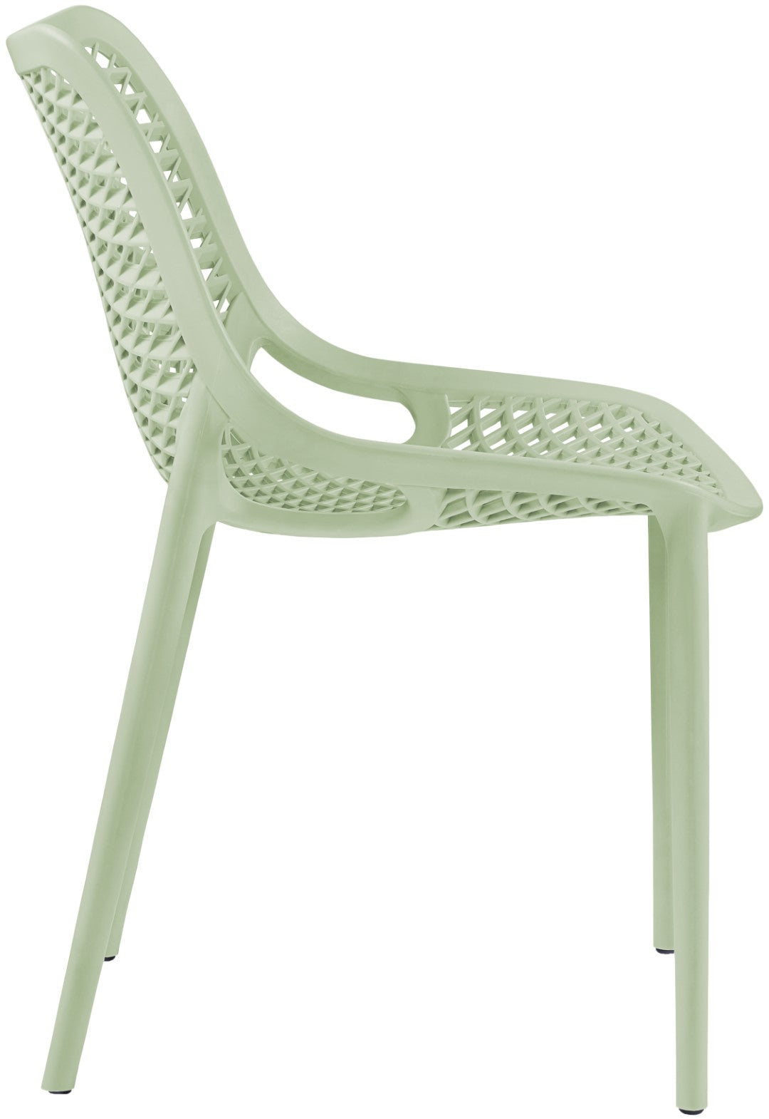 Mykonos Durable & Weather-Resistant Contemporary Outdoor Patio Dining Chair Set